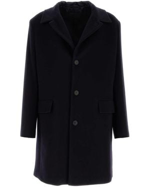 Prada Midnight Wool Blend Coat - Black