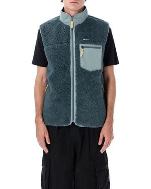 Patagonia Classic Retro-X Mini Fleece Vest For (Full-Zip) - Blue
