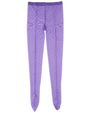 Gucci Fabric Tights "Gg" - Purple