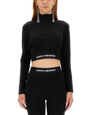 Rabanne Crop Top - Black
