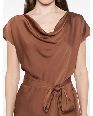 Silk95five Mizner Zijden Top - Bruin