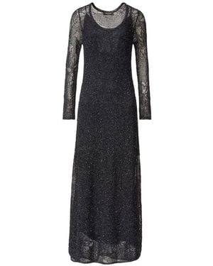 Fabiana Filippi Lace Long Dress - Black