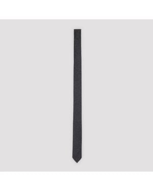 Thom Browne Wool Classic Tie For - Grey