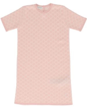 Gucci J S/S Dress Wool Jacquard - Pink