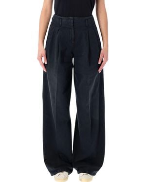 Golden Goose Flavia Wide-Leg Denim Trousers - Black