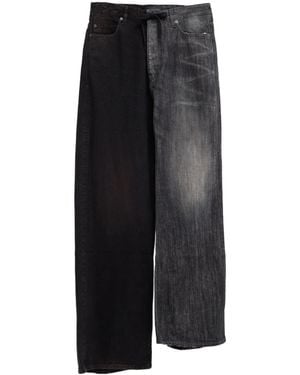 Balenciaga Fifty-Fifty Denim Jeans - Black