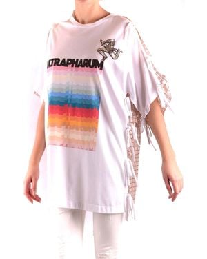 Marco De Vincenzo Camiseta Manga Corta Blanca - Rosa