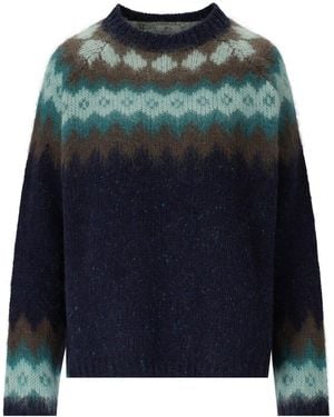 Woolrich Fairisle Crewneck Sweater - Blue