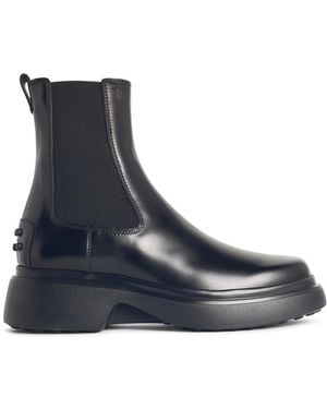 Tod's Leather Ankle Boots - Blue