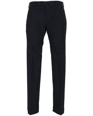 SLOWEAR INCOTEX Dark Tailored Straight-Leg Trousers - Blue