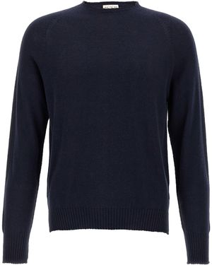 Ma'ry'ya Cashmere Baumwollpullover - Blau