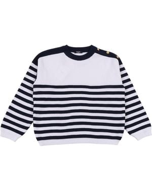 Balmain Knit Sweater - Blue