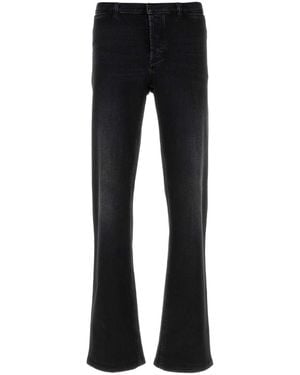 Gucci Faded Straight-Leg Jeans - Black