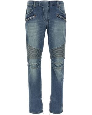 Balmain 'biker' Jeans - Blauw