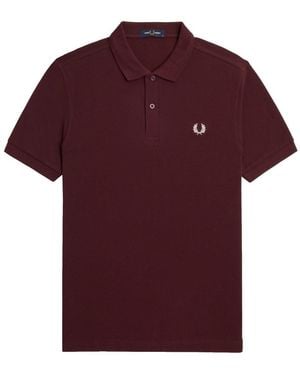 Fred Perry Polo With Logo - Red