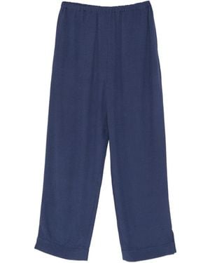 Emporio Armani Wide-Leg Trousers - Blue