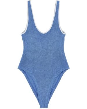 Hunza G Einteiliger Badeanzug "Faye Swim" - Blau