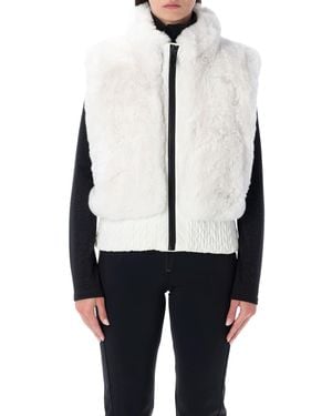 Goldbergh Dahlia Reversible Faux Fur Bodywarmer - White