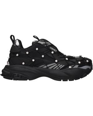 Versace Trainers Fabric - Black