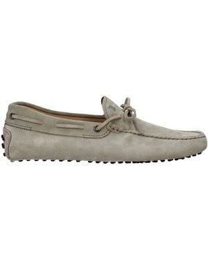 Tod's Männer's Wildledermokassins Beige/Taupe - Grau