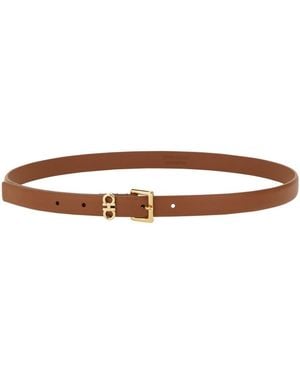 Dolce & Gabbana Doppel "Haken" -Gürtel - Braun