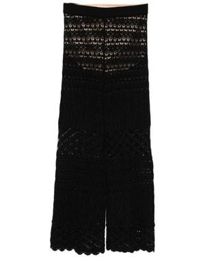 Semicouture Amalia Cotton Pants - Black