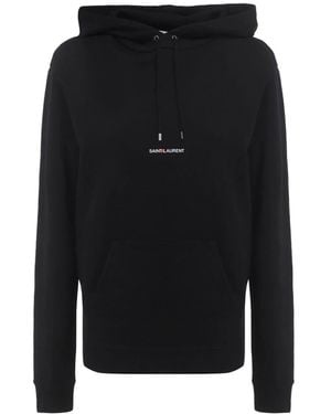 Saint Laurent Classic Rive Gauche Hoodie - Black