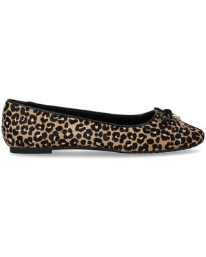 Michael Kors Nori Animal Print Ballet Flat - Black