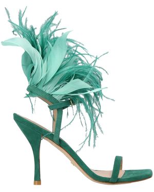 Stuart Weitzman Plume Sandalen 100Mm - Grün