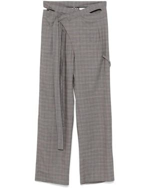 OTTOLINGER Wool Blend Wrap Pants - Gray
