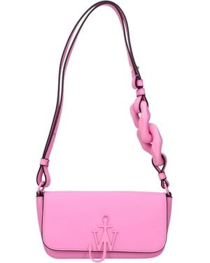JW Anderson Jw Anderson Borse A Spalla Baguette Donna Pelle Rosa - Pink