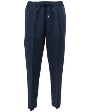 BRIGLIA Oceano Ocean Tapered Straight-Leg Trousers - Blue
