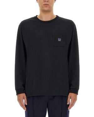 Needles T Shirt With Logo - Black