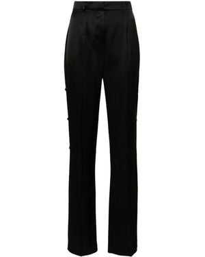 Nanushka Felina Straight-Leg Pants - Black