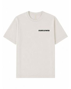 sunflower T Shirt Con Logo - White