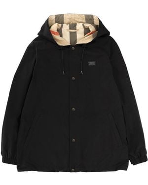 Burberry Reversible Check Jacket Polyester - Black