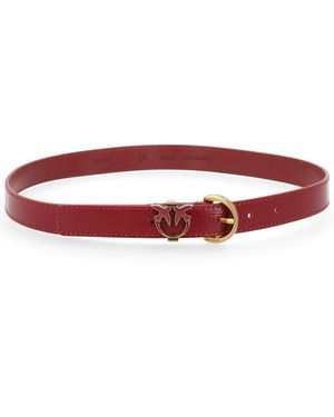 Pinko Hz Rc Polyurethane Polyester Viscose Belt - Red