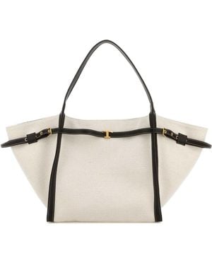Tod's Tim Shopping Tessuto Media - Natural