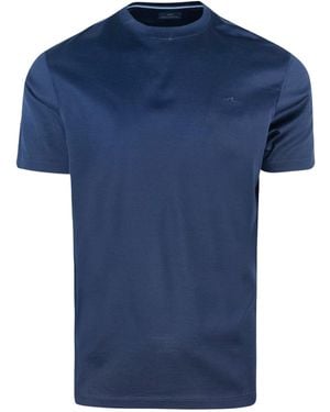 Paul & Shark T -Shirt Silber in Cotone Perlé Blu - Blau