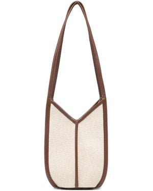 Hereu Calella Canvas Bucket Bag - White