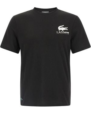 Lacoste Printed T Shirt - Black