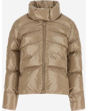 Pinko Nylon Padded Down Jacket - Natural