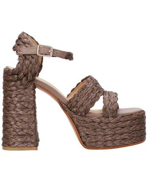 Castañer Sandalen Taupe - Braun