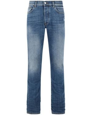 Amiri Blaue Baumwolljeans "Stack" von