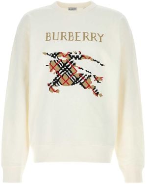 Burberry Stretch Cotton Sweatshirt - White