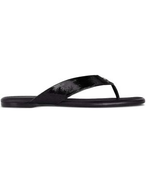 Courreges Slide-Sandalen - Schwarz