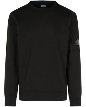 C.P. Company 'Raised' Cotton Sweatshirt - Black