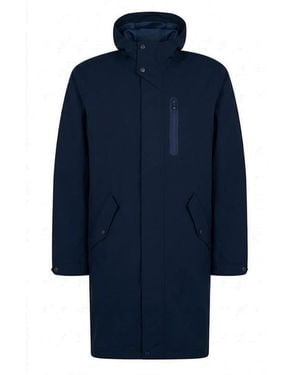 Herno Regenmantel mit Kapuze - Blau
