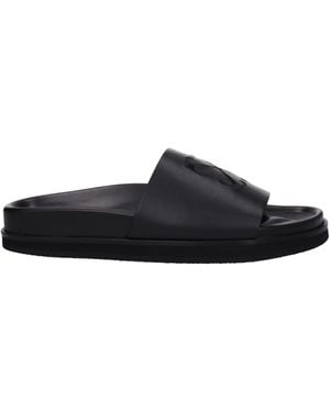 Off-White c/o Virgil Abloh Slippers And Hooves Leather - Blue