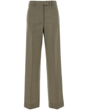 Miu Miu Sage Mohair Blend Palazzo Pant - Green